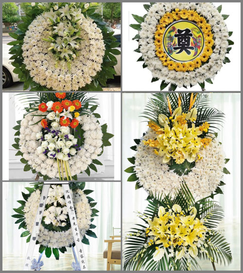 山西长治长子县大堡头镇呈子岗村花圈速递